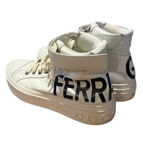 Salvatore Ferragamo AYR 2 High Top Leather Sneaker Men’s 6.5 main image 4